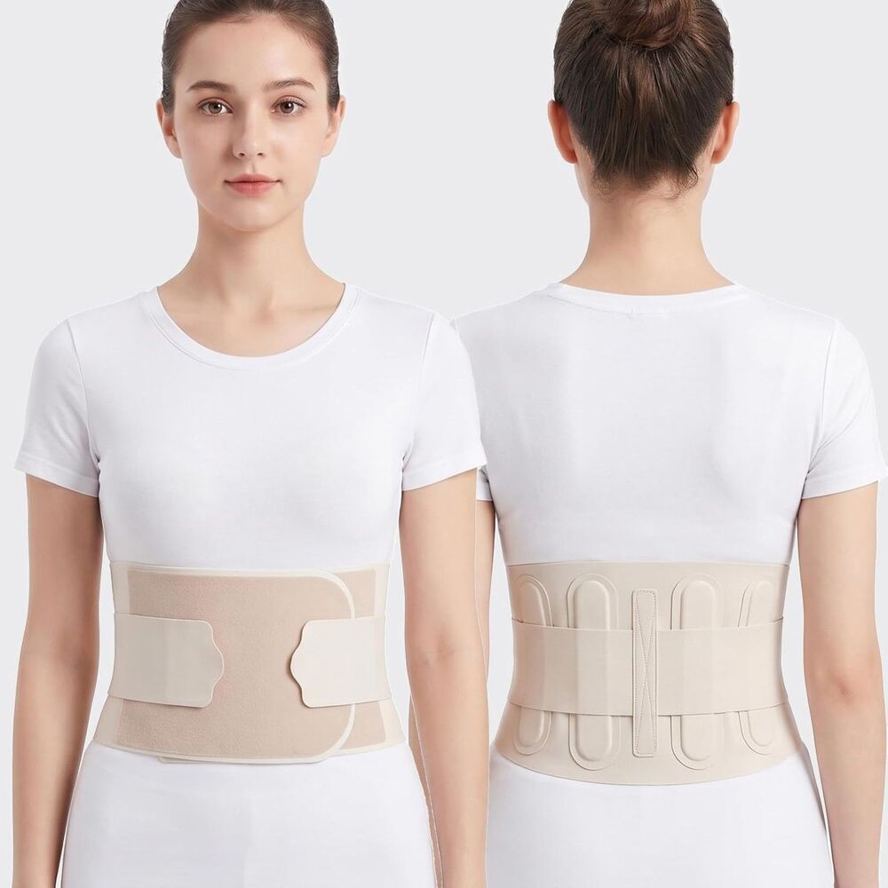 NEW Hypoke Womens Ultra Thin Back Brace Under Clothes Lumbar Support Large